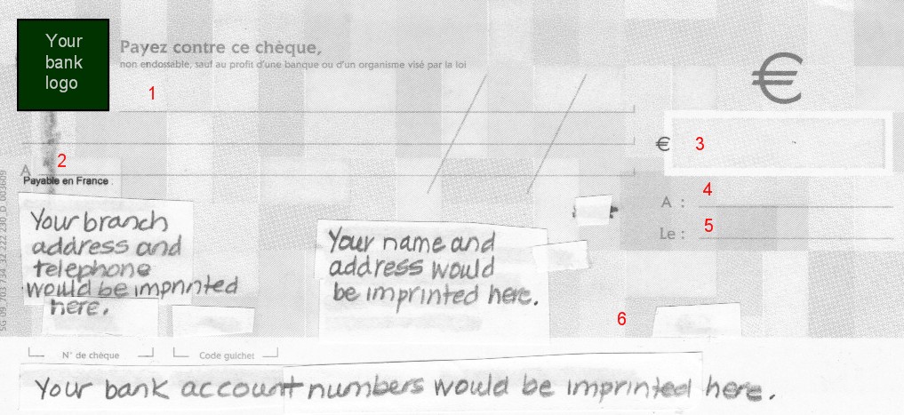 Follow the numbers and here's how you write out your check: